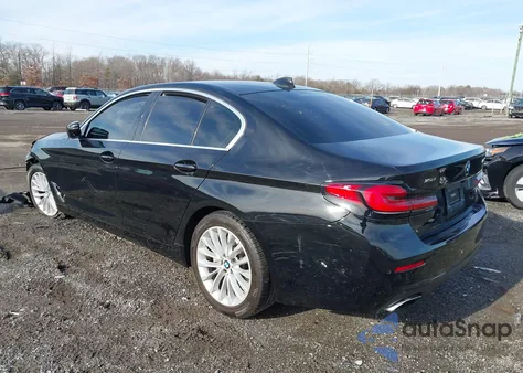 2021 BMW 530I xDrive из США, поврежденный, VIN WBA13BJ09MWW98615